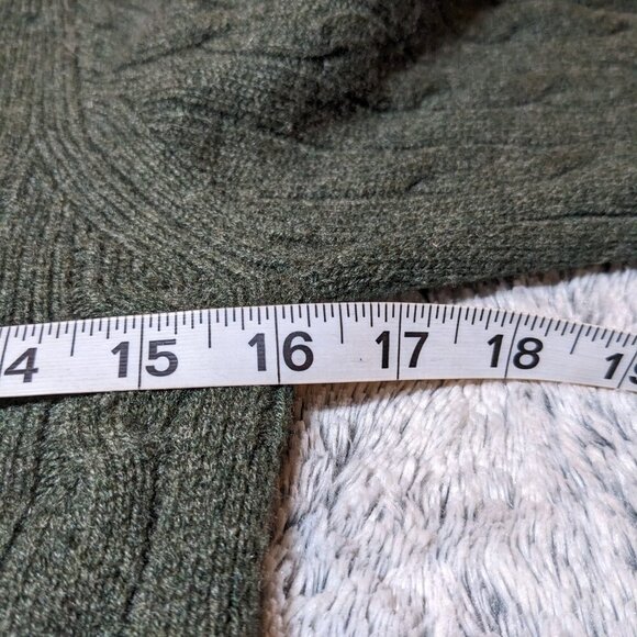 Brooks Brooks 100% Italian Cashmere Sweater Green Knit Small - Picture 4 of 5